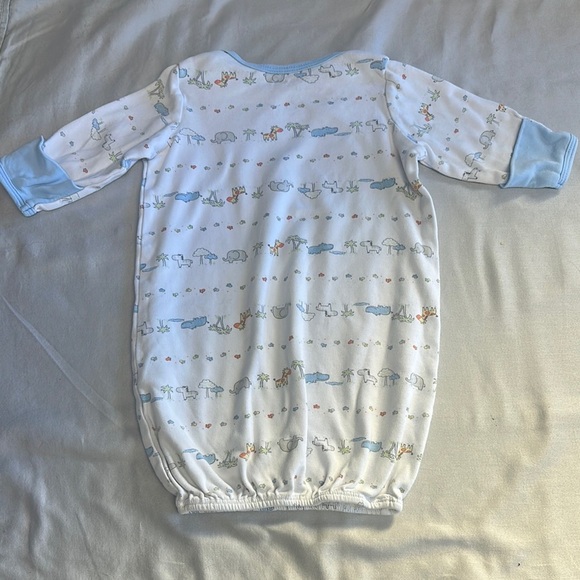 Little Me - convertible newborn Blue and White Sleep gown for Cozy Nights - Picture 4 of 4